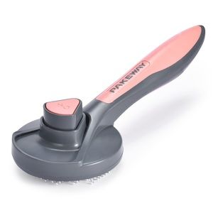 BLACK RHINO Self Cleaning Grooming Pet Brush for Shedding Long or Short Hair